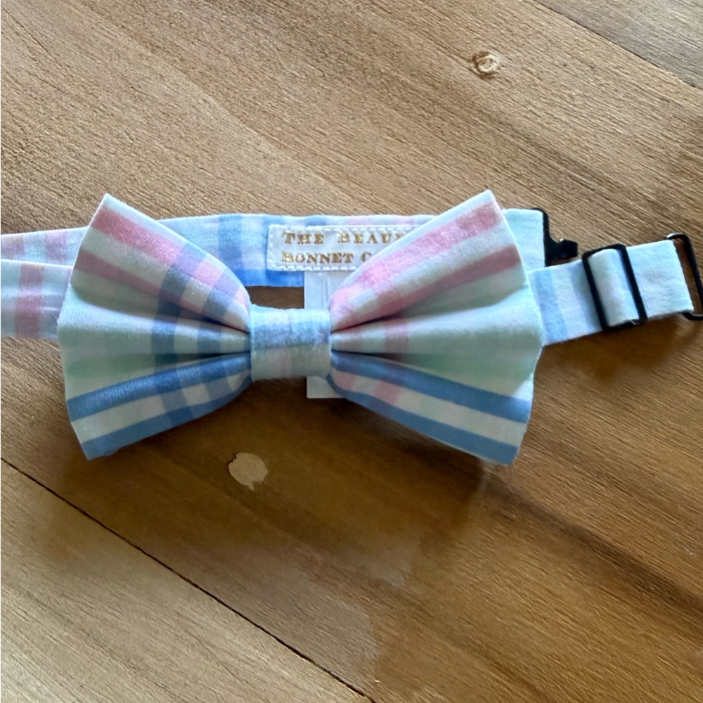 The Beaufort Bonnet Company Kids Pastel Plaid Bow Tie